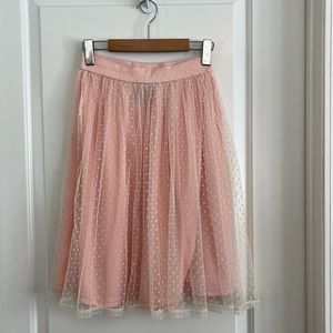 Mikarose polka dot tulle skirt size xs